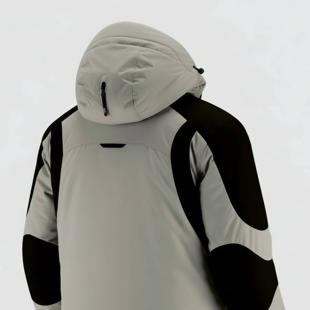 Manteaux Chauffant avec Capuche VOLTHÉA™ | 4 Zones de Chaleur + Imperméable | Sans Batterie