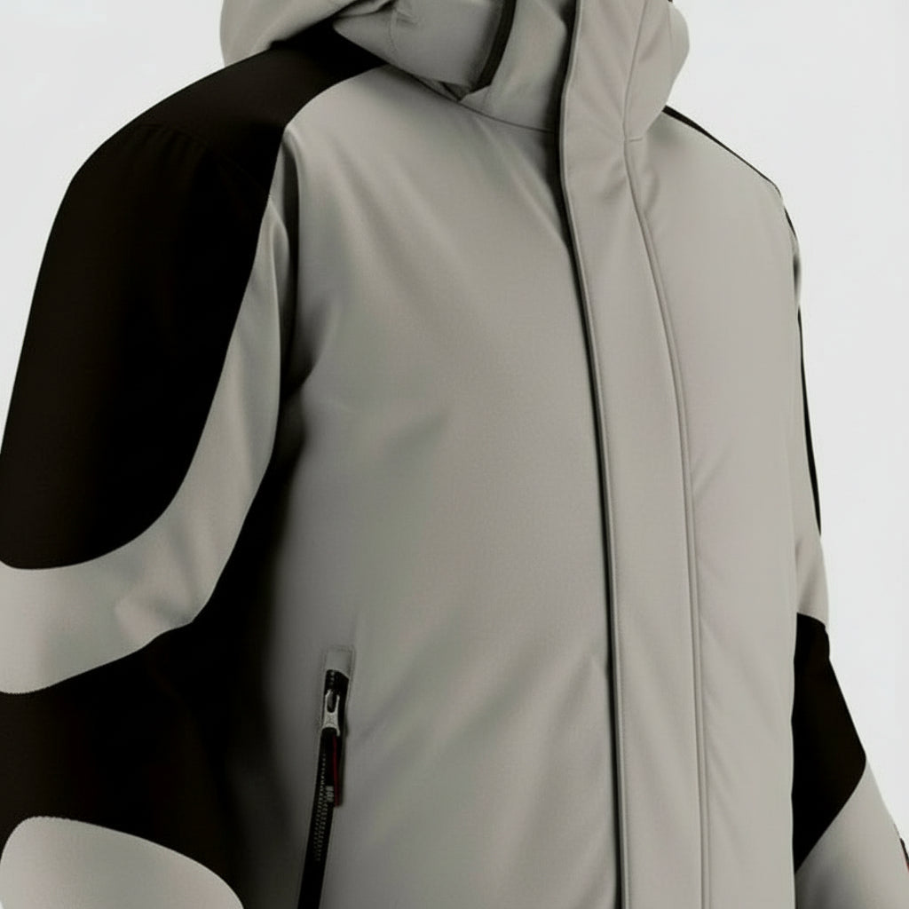 Manteaux Chauffant avec Capuche VOLTHÉA™ | 4 Zones de Chaleur + Imperméable | Sans Batterie