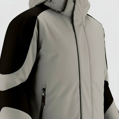 Manteaux Chauffant avec Capuche VOLTHÉA™ | 4 Zones de Chaleur + Imperméable | Sans Batterie